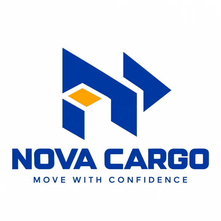 Nova Cargo logo with a geometric arrow